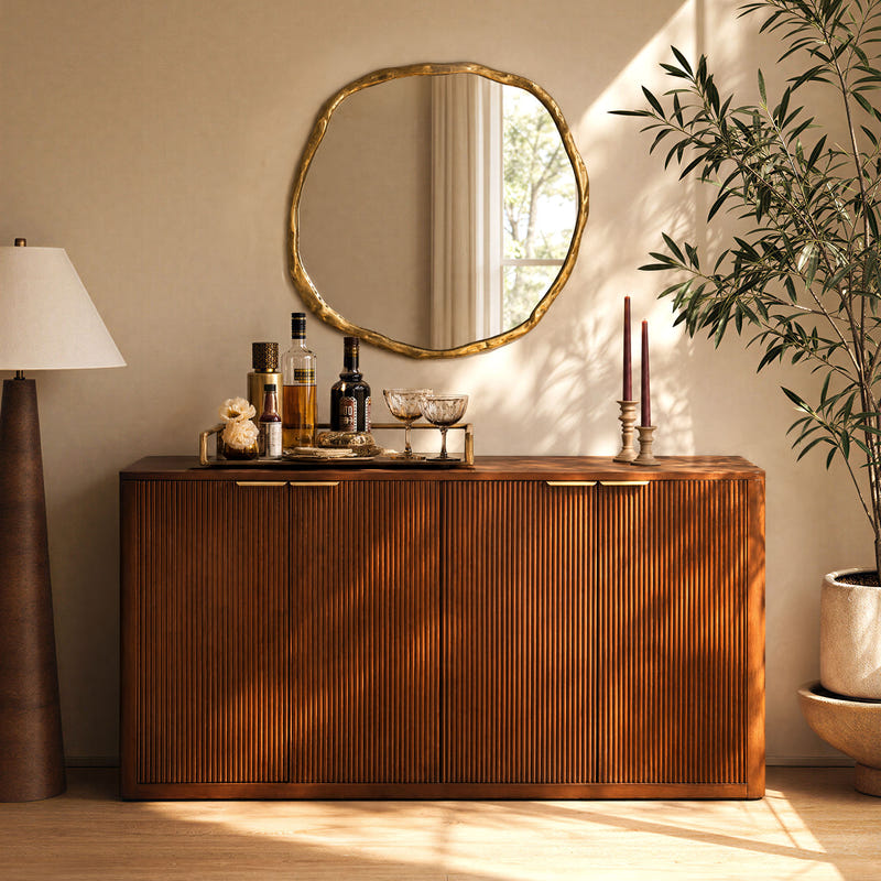 Calenor Fluted Rectangular Sideboard (60'')