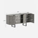Antique 4-Door Sideboard (67'')