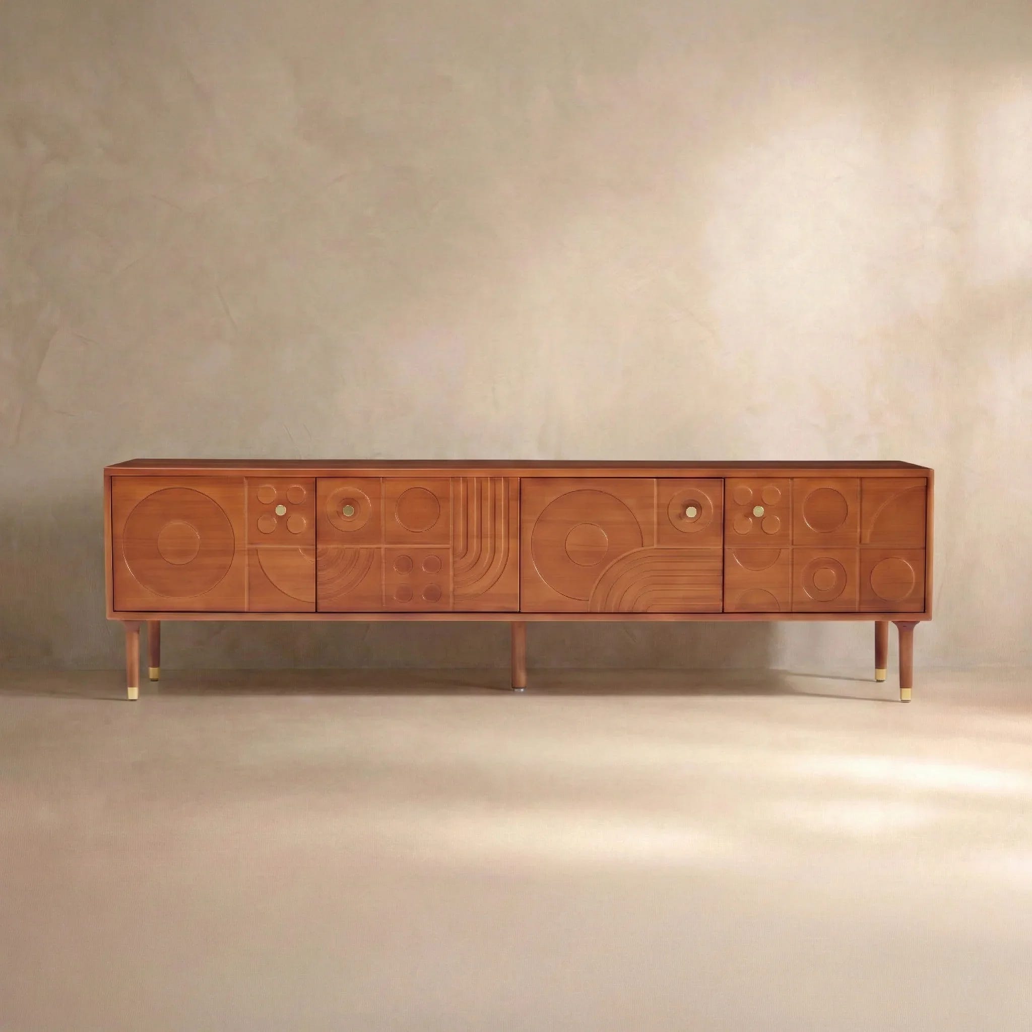 Athena Carved Media Console (79")