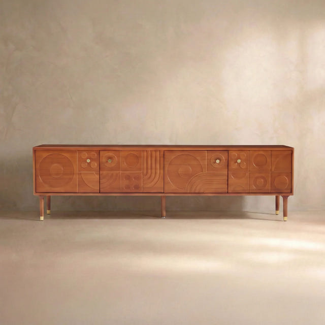 Athena Carved Media Console (79")