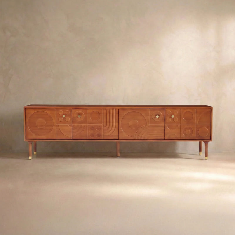 Athena Carved Media Console (79")
