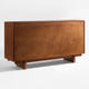 Kalen Ash Wood Geometric Sideboard (63'')