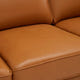 Thane Brown Genuine Leather Sofa (87")