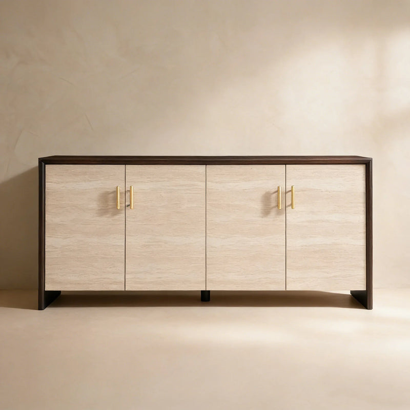 Merano Travertine-Inspired Sideboard (72")