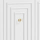 Vantix White Carved Glossy Sideboard (75")
