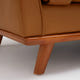 Thane Brown Genuine Leather Sofa (87")