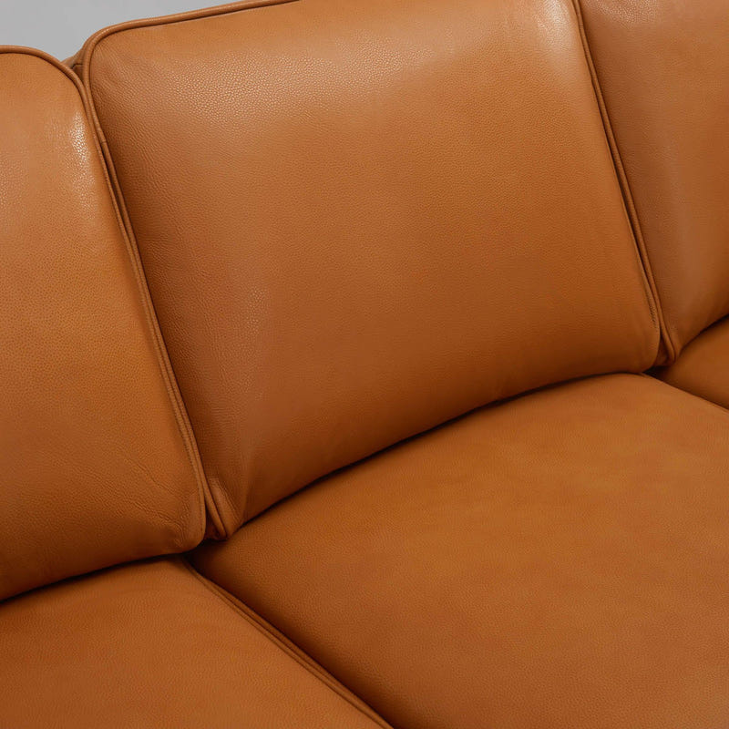 Thane Brown Genuine Leather Sofa (87")