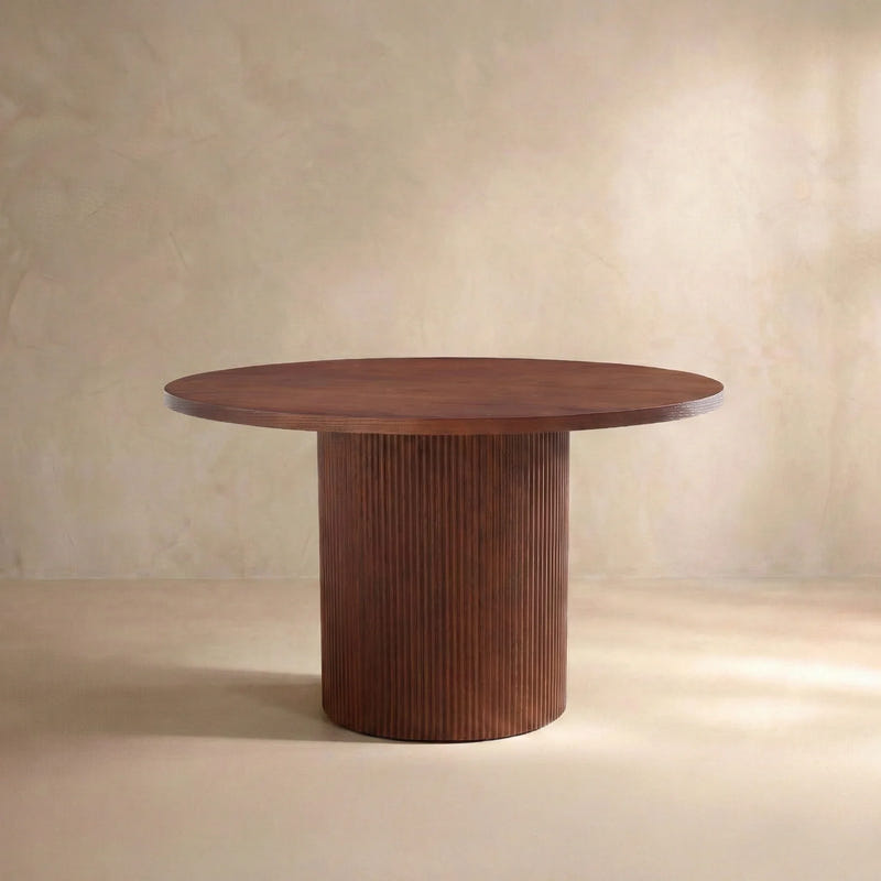 Esmond Fluted Round Dining Table (47")