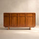 Kalen Ash Wood Geometric Sideboard (63'')