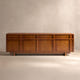 Kalen Ash Wood Geometric Media Console (72'')