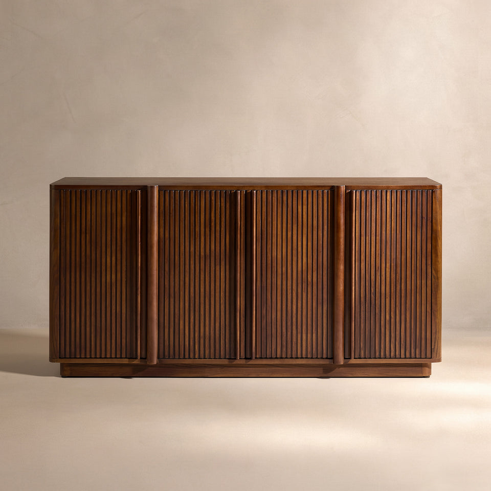 Lira Ash Fluted Sideboard (64'')