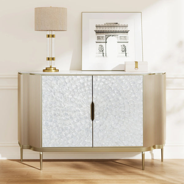 Arcelle Sintered Stone Fluted Sideboard (59")