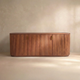 Esmond Fluted Oval Media Console (70")