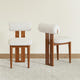 Woce Bouclé Dining Chair (Set of 2)