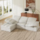 Swofy 3-Seater Chenille Sectional L-Shaped (118'')