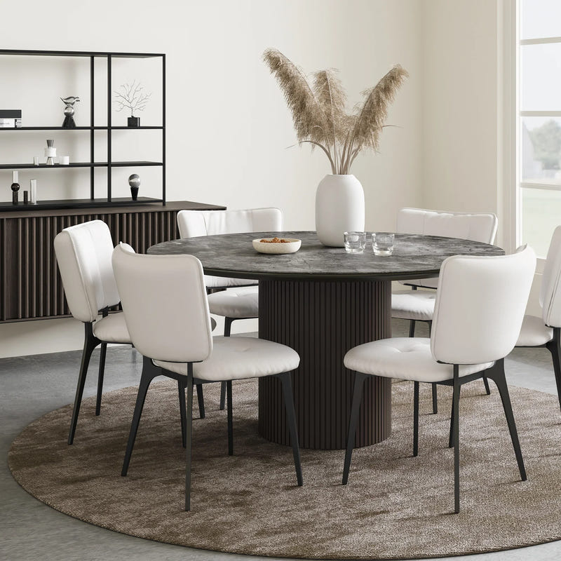 Modern Upholstered Dining Chairs (Set of 2)