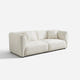 Celia White Chenille Modern Sofa (91'')