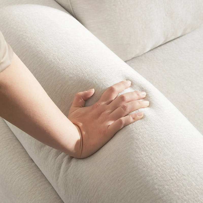 Darcy Gray Cotton & Linen Sofa (89")