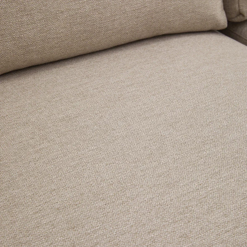 Arden Oatmeal Cotton & Linen Sofa with Ottoman (101")