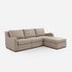 Arden Oatmeal Cotton & Linen Sofa with Ottoman (101")
