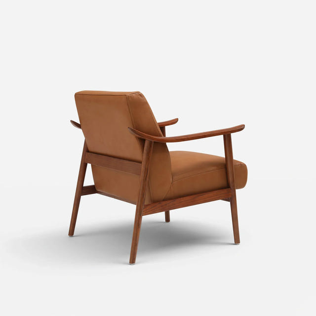 Nestor Genuine Leather Accent Chair