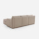 Arden Oatmeal Cotton & Linen Sofa with Ottoman (101")