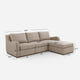 Arden Oatmeal Cotton & Linen Sofa with Ottoman (101")