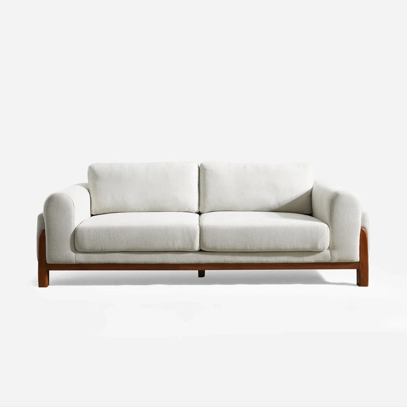 Darcy Gray Cotton & Linen Sofa (89")