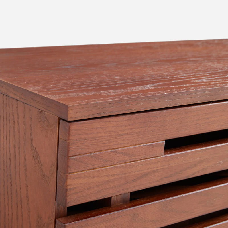 Elara Slatted Storage Cabinet (35")
