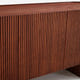Esmond Walnut Fluted Media Console (84")