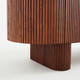 Esmond Walnut Fluted Media Console (84")