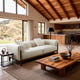 Cirrus White Velvet 3-Seater Sofa (84")