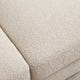 Wave White Bouclé Curved Sofa (86'')
