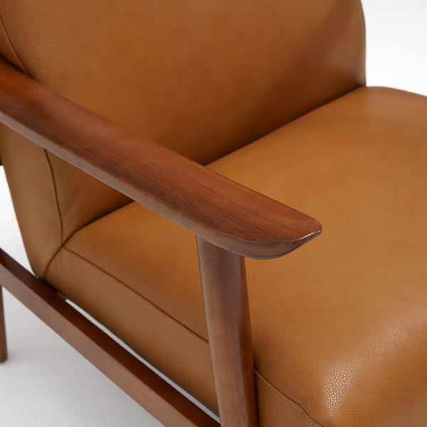 Nestor Genuine Leather Accent Chair