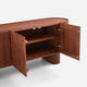 Esmond Walnut Fluted Media Console (84")