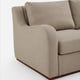 Arden Oatmeal Cotton & Linen Sofa with Ottoman (101")