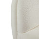 Niveous White Bouclé Swivel Chair