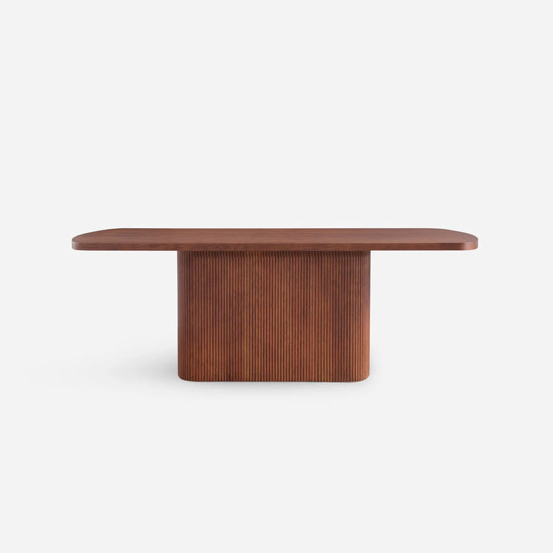 Esmond Fluted Rectangle Dining Table (84")