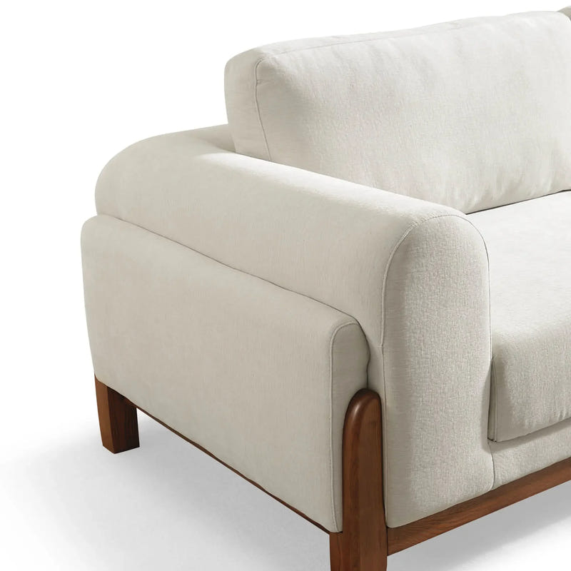Darcy Gray Cotton & Linen Sofa (89")