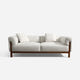 Cirrus White Velvet 3-Seater Sofa (84")