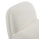 Niveous White Bouclé Swivel Chair