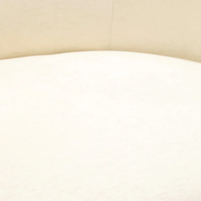 Giverny White Cotton & Linen Barrel Accent Chair