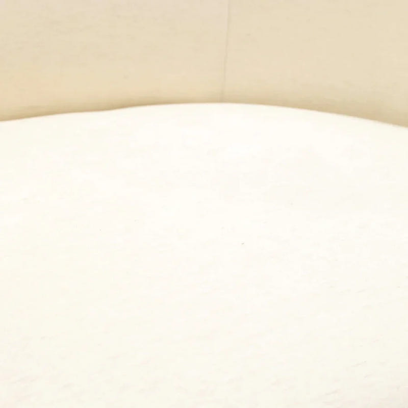Giverny White Cotton & Linen Barrel Accent Chair
