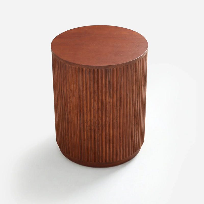 Esmond Fluted Round Side Table (16")