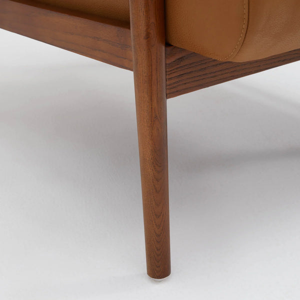 Nestor Genuine Leather Accent Chair