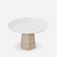 Merano White Round Dining Table (47")