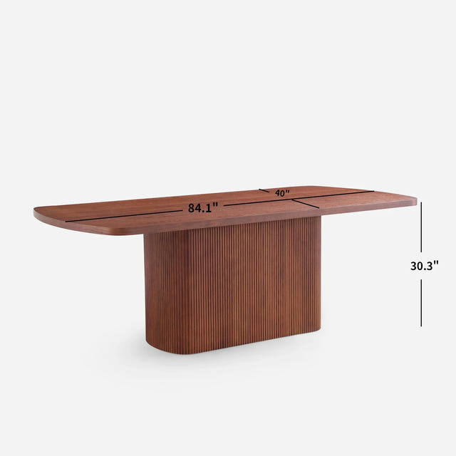 Esmond Fluted Rectangle Dining Table (84")