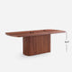 Esmond Fluted Rectangle Dining Table (84")