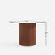 Esmond Fluted Round Dining Table (47")