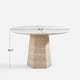 Merano White Round Dining Table (47")